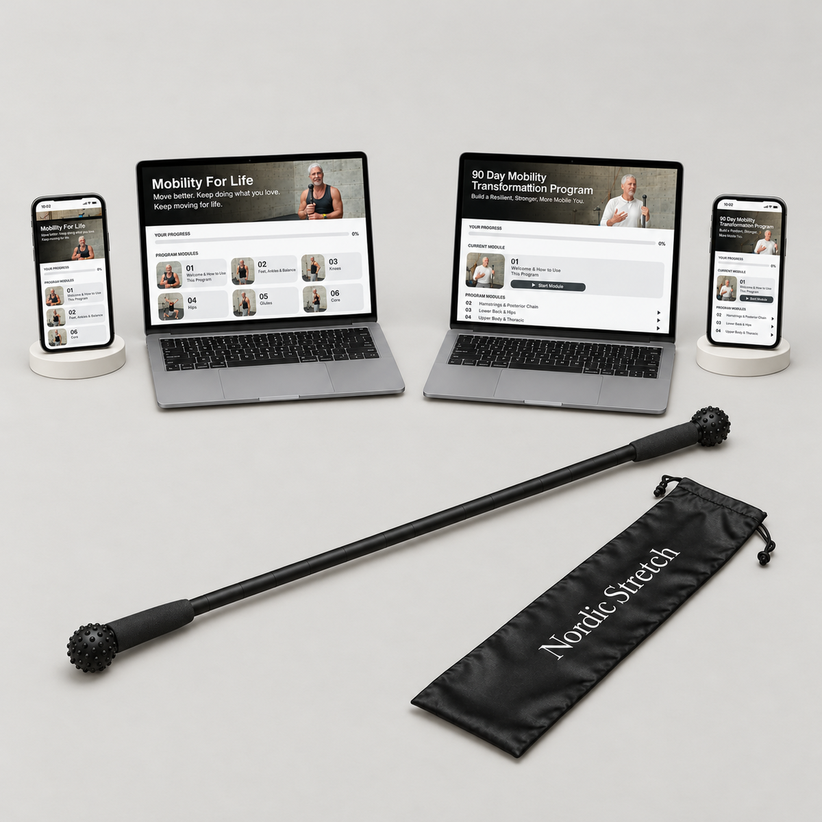 Nordic Mobility Stick (+Free Mobility Routine)